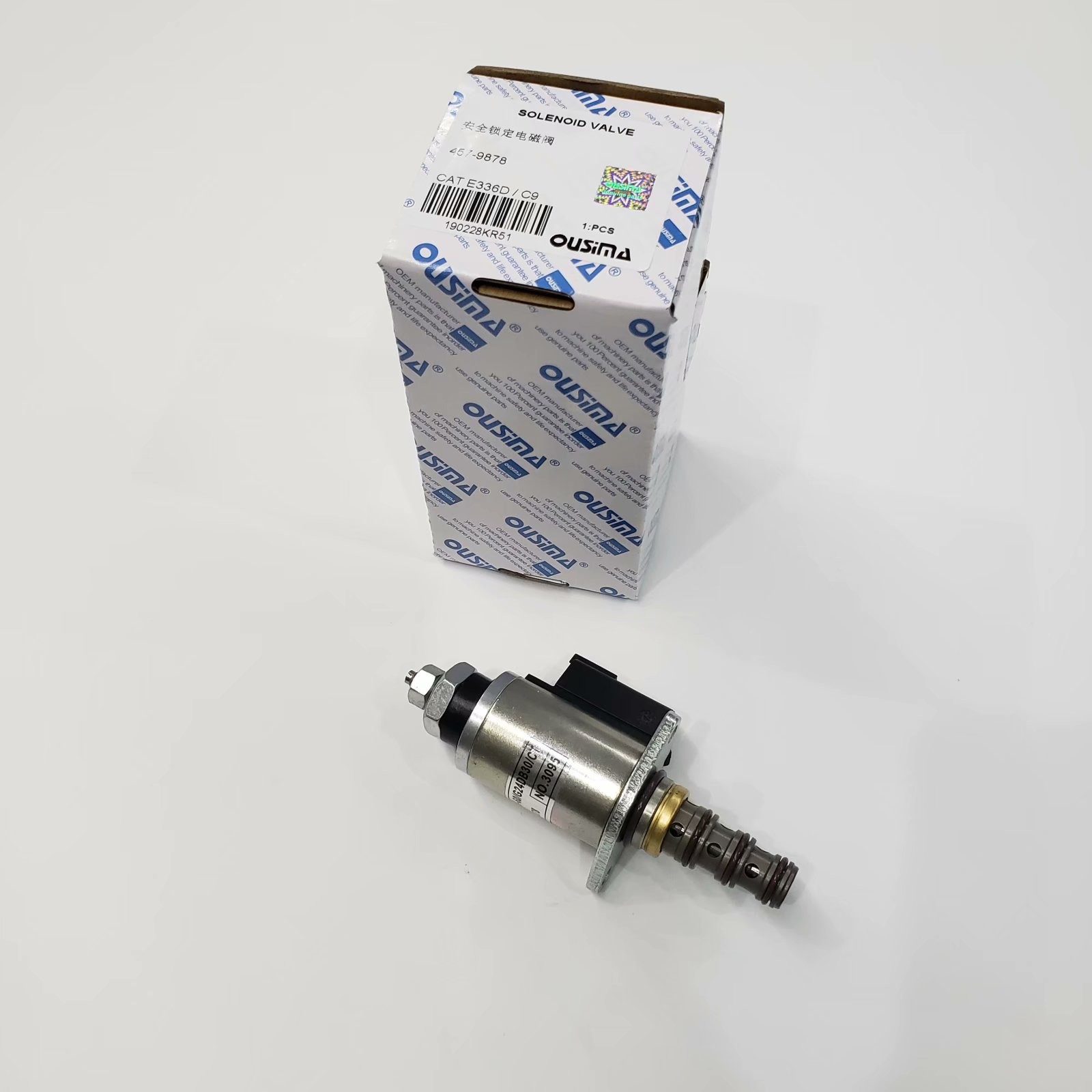 OUSIMA 457-9878 Fuel Shutdown Solenoid Valve For E336D C9 Diesel Engine Spare Parts