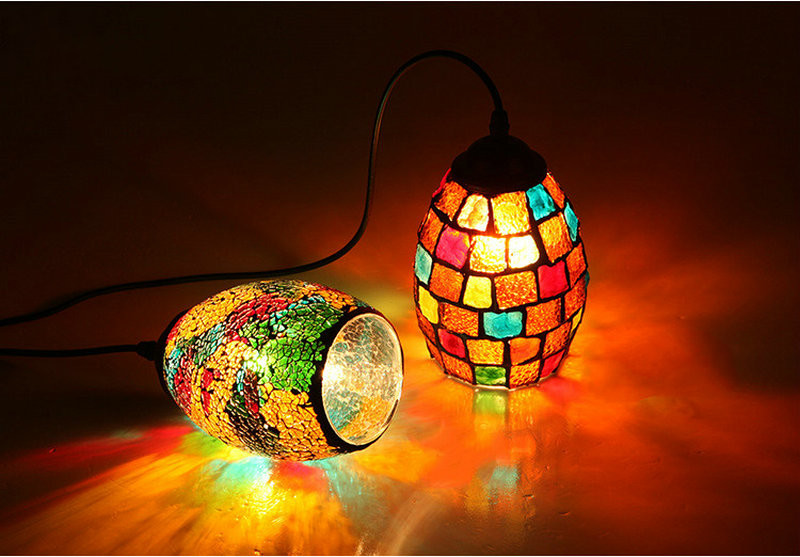 Turkish Style Retro Vintage Pendant Light island lamp single glass pendant lighting(WH-DC-36)