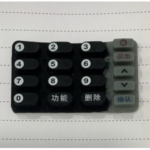 Bank Payment Cipher Silicne Button With Conductive Carbon Particles