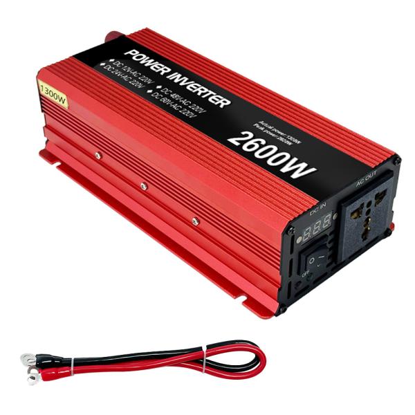 110V/220V/230V Output Voltage LED Display 800W 1000W 1300W 12V 24V DC to AC Pure