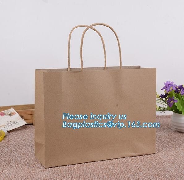 Luxury paper bags with handles Different Sizes,250gsm art paper shopping carrier bag custom printing with handle rope