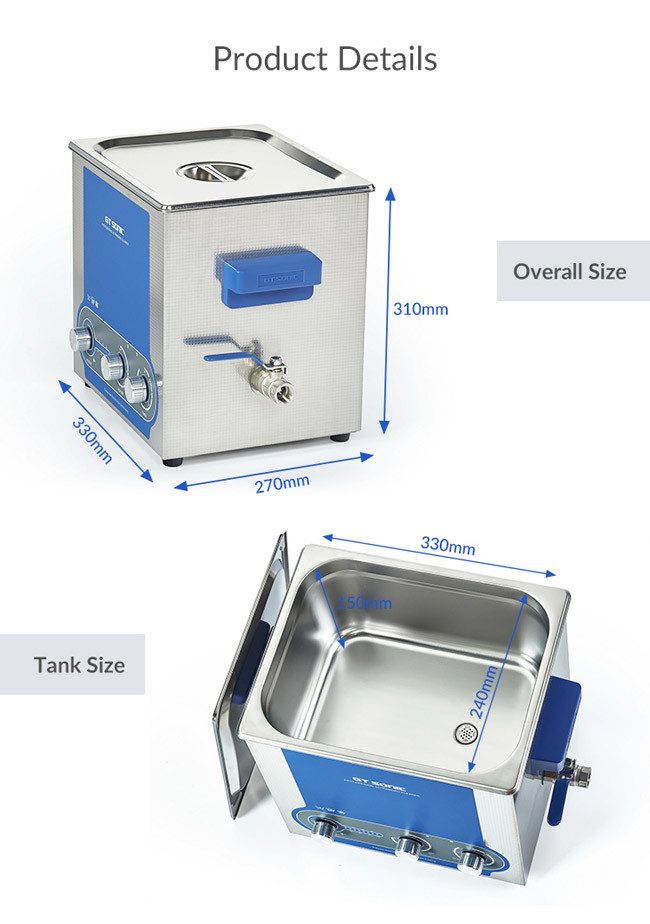Adjustable Stainless Steel Ultrasonic Parts Washer For Moulds Parts Cleaning