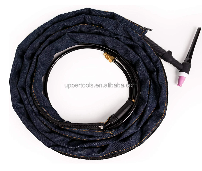 Welding Torch Cable Cover Zipper Jacket 3 Meters for WP17 18 26 Industrial Grade