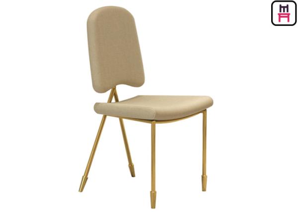 Nordic Velvet Dancing Chair Stainless Steel Restaurant Chairs With Arrowhead