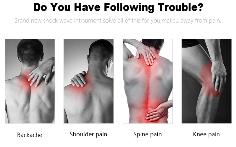 22 Hz Radial Wave Shock Wave Therapy Equipment For Pain Relief / Improve Blood Circulation