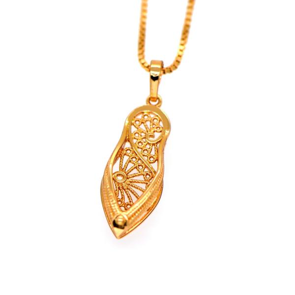 shoes pendants Women/Men Vintage jewelry 18K Gold Plated Fashion african Jewelry