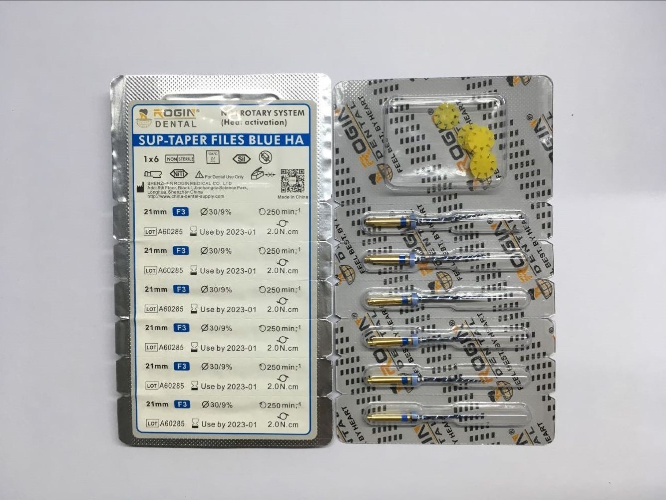 Dental Endo Files Sup-taper Files Blue Engine Use For Root Canal Treatment