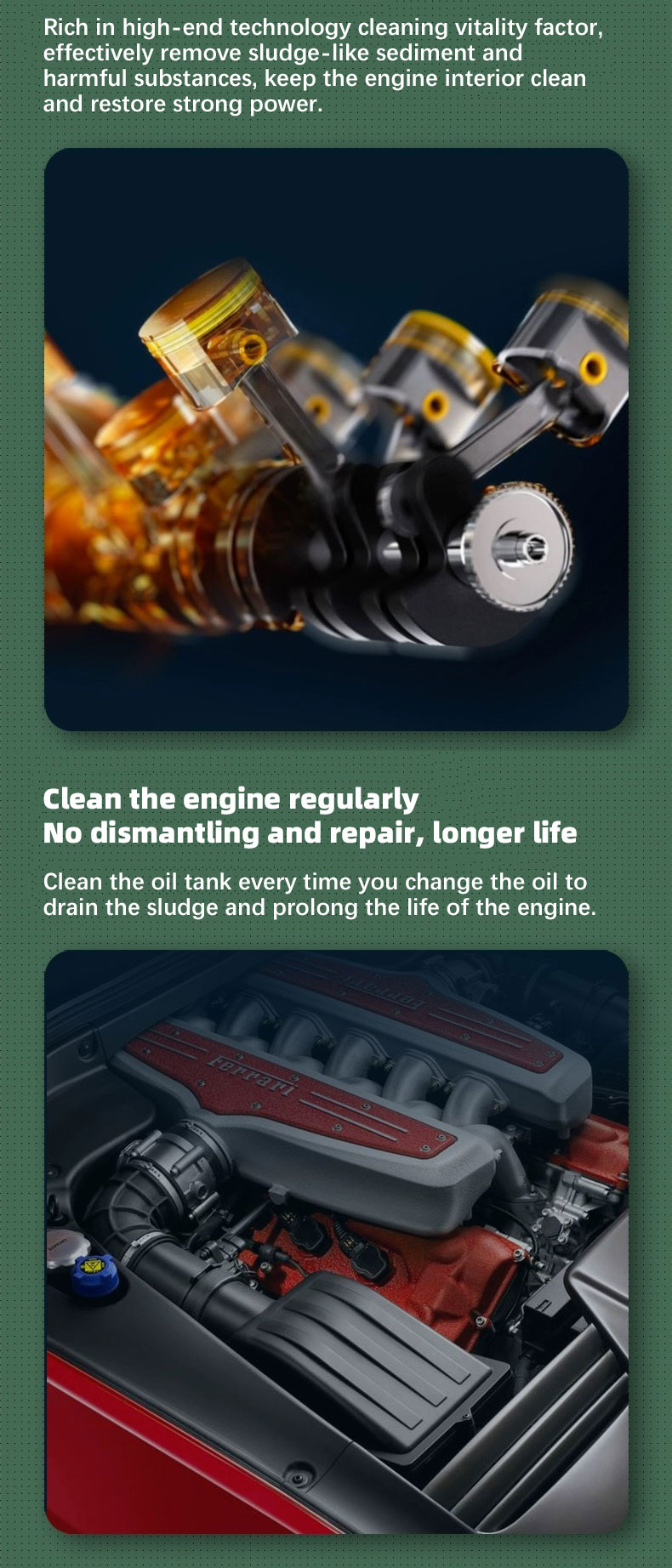 Cleaner and More Engine with Ora Engine Oil System Cleaner Three Years Expiration Date