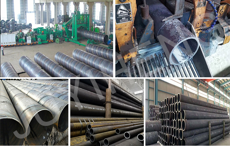 Large Diameter High Strength Steel Pipe 0.8 Mm - 12.75 Mm Spiral Welded Tube