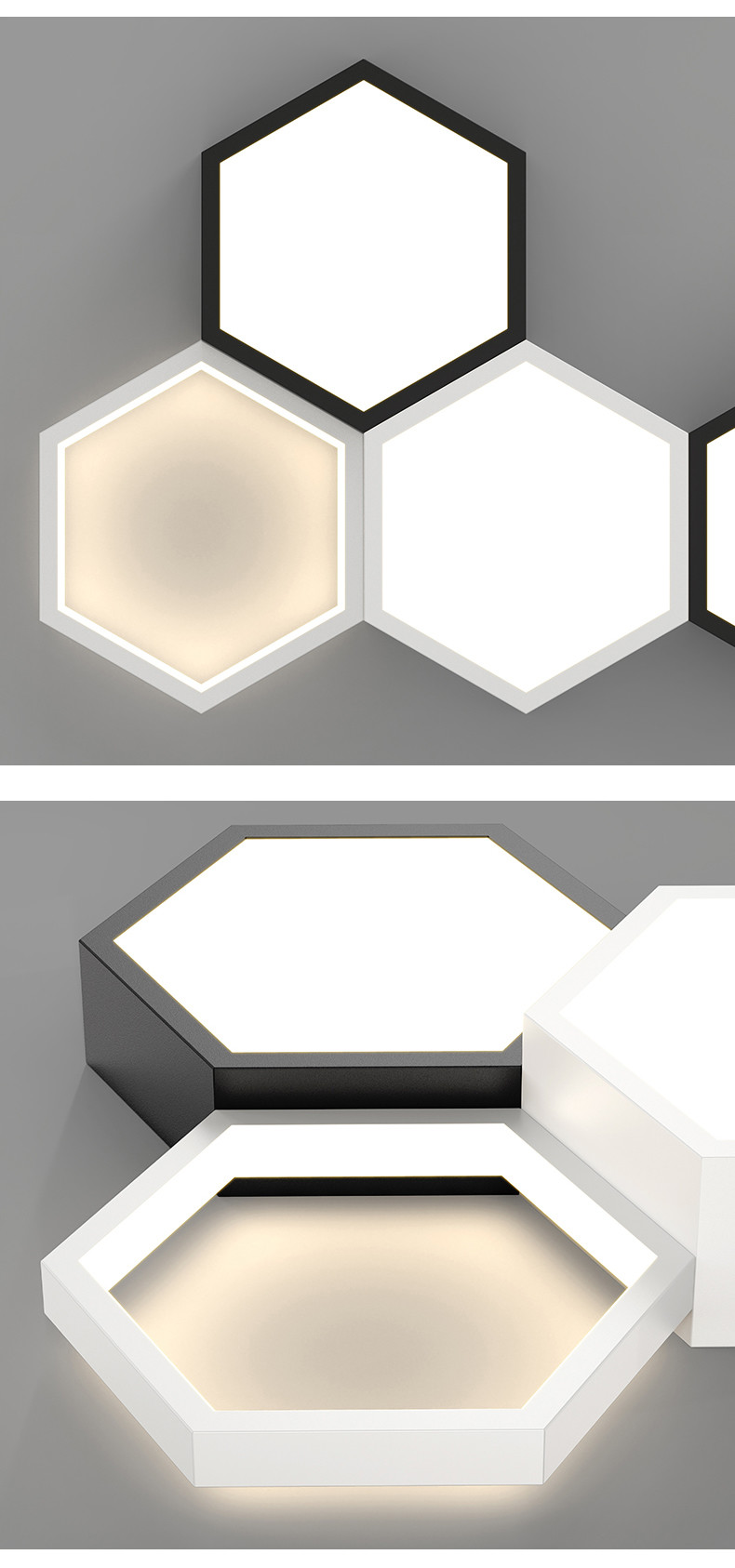 Simple Modern Living Room Lights Minimalist Bedroom Dining Room honeycomb LED Ceiling Lights(WH-MA-211)