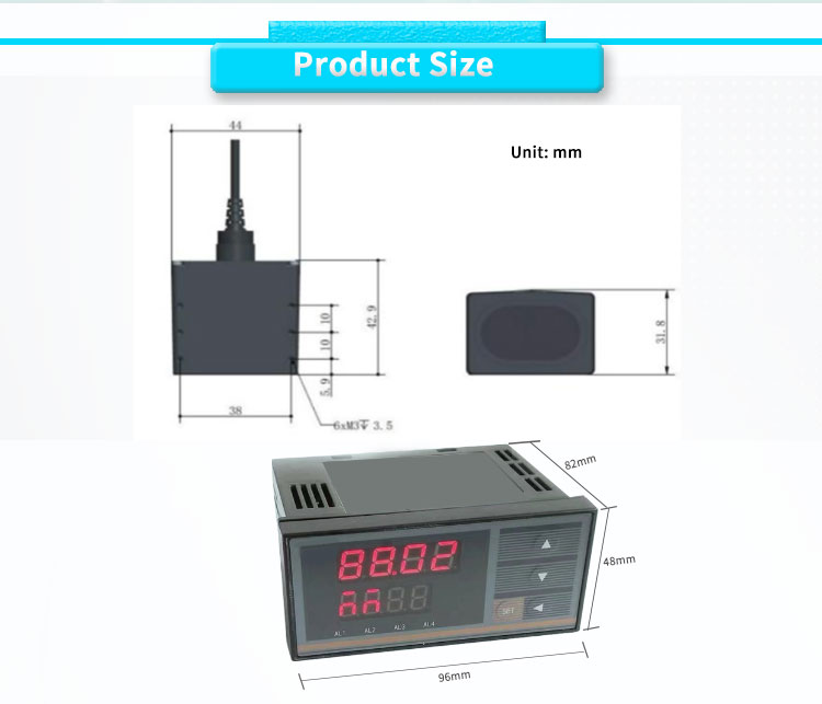 UBJG-04 Micro Laser Distance Sensor Rangefinder With 180m Range And Digital Display Instrument