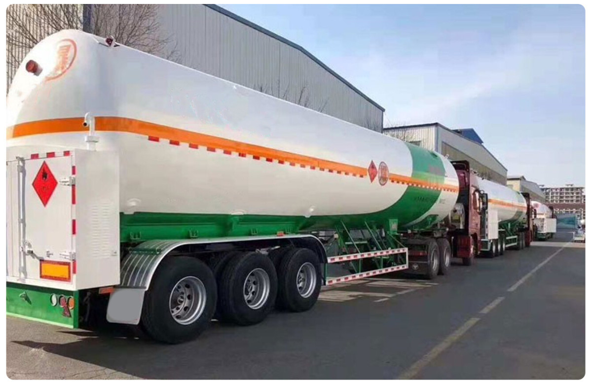 CIMC 4 axles 54000liters 6 compartments Carbon steel transport liquid chemical petroleum food processing oil fuel tank trailer