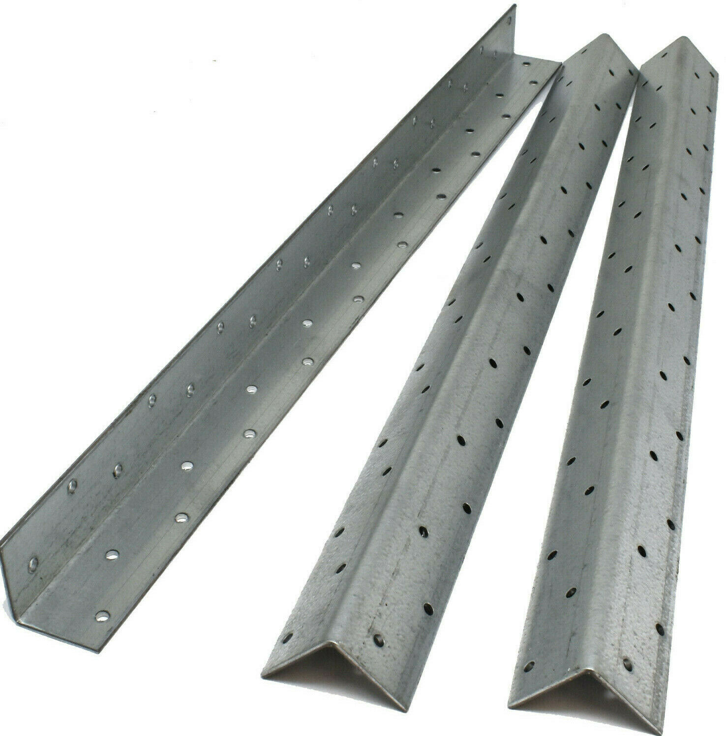 Smooth Finish Galvanised Angle Brace Used To Brace Timber Framed Walls In Residential Construction