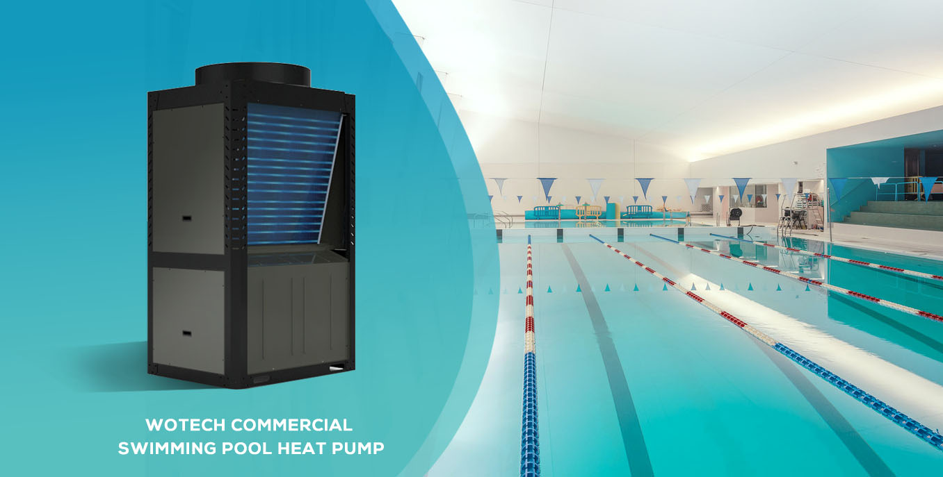 55Kw R32 Commercial Swimming Pool As Heat Pump For Pool Water Heating Cooling