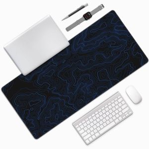  Smooth Surface Custom Blue Line Design Mouse Pad for Computer Accessories Sublimation Manufactures
