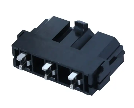 10.0mm Pitch Male And Female Car Light Connectors Single Row Vertical 2-6pin PA66 UL94V0