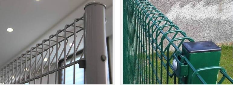 L2.8m Double Loop Roll Top Fencing 75*200mm Double Circle Fence