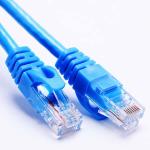  Anti Jamming 100MB Round Network Jumper Cable CAT5E Aluminum Foil Braided Manufactures