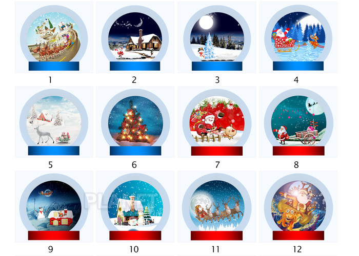 Large Christmas Blow Up Snow Globe Outdoor Decoration CE EN71 EN14960
