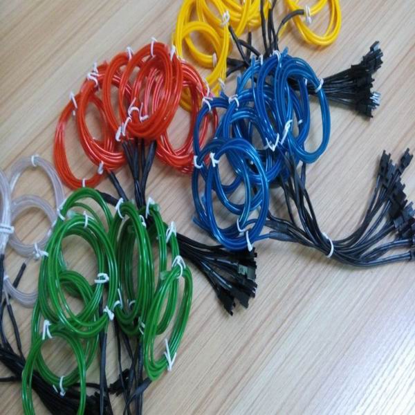 new generation flexible cuttable electroluminescent el wire neon wire with 10 colors
