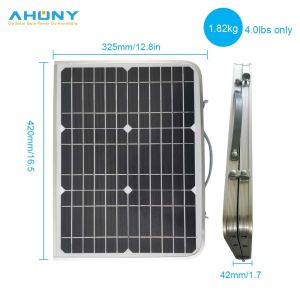 Foldable out up Portable Solar Panel 18w Monocrystalline PV Solar table Panel