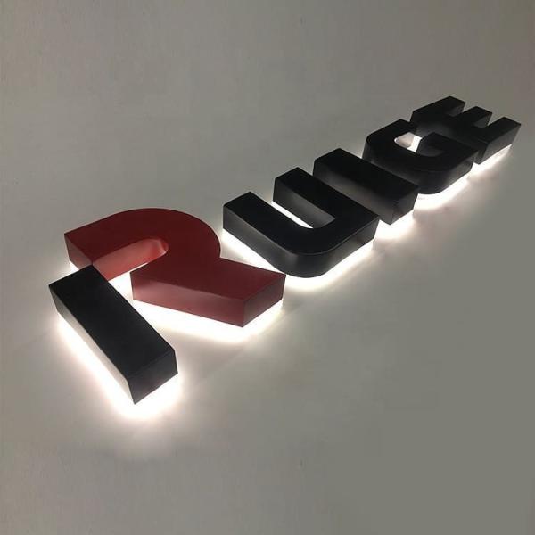 304 Stainless Steel Metal 3D Backlit House Hotel Door Number Sign Illuminated