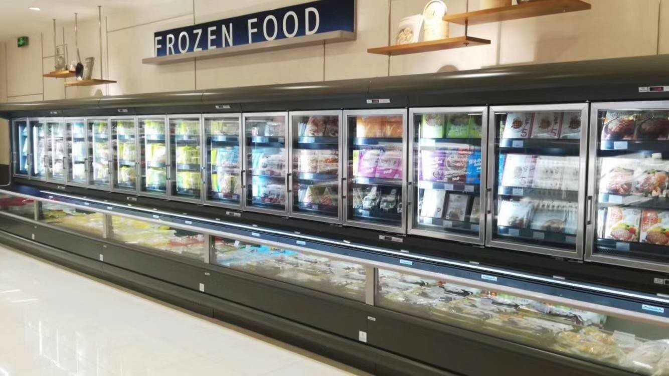 Famous Brand Compressor Combination Display Fridge Freezer With 3 / 4 Doors