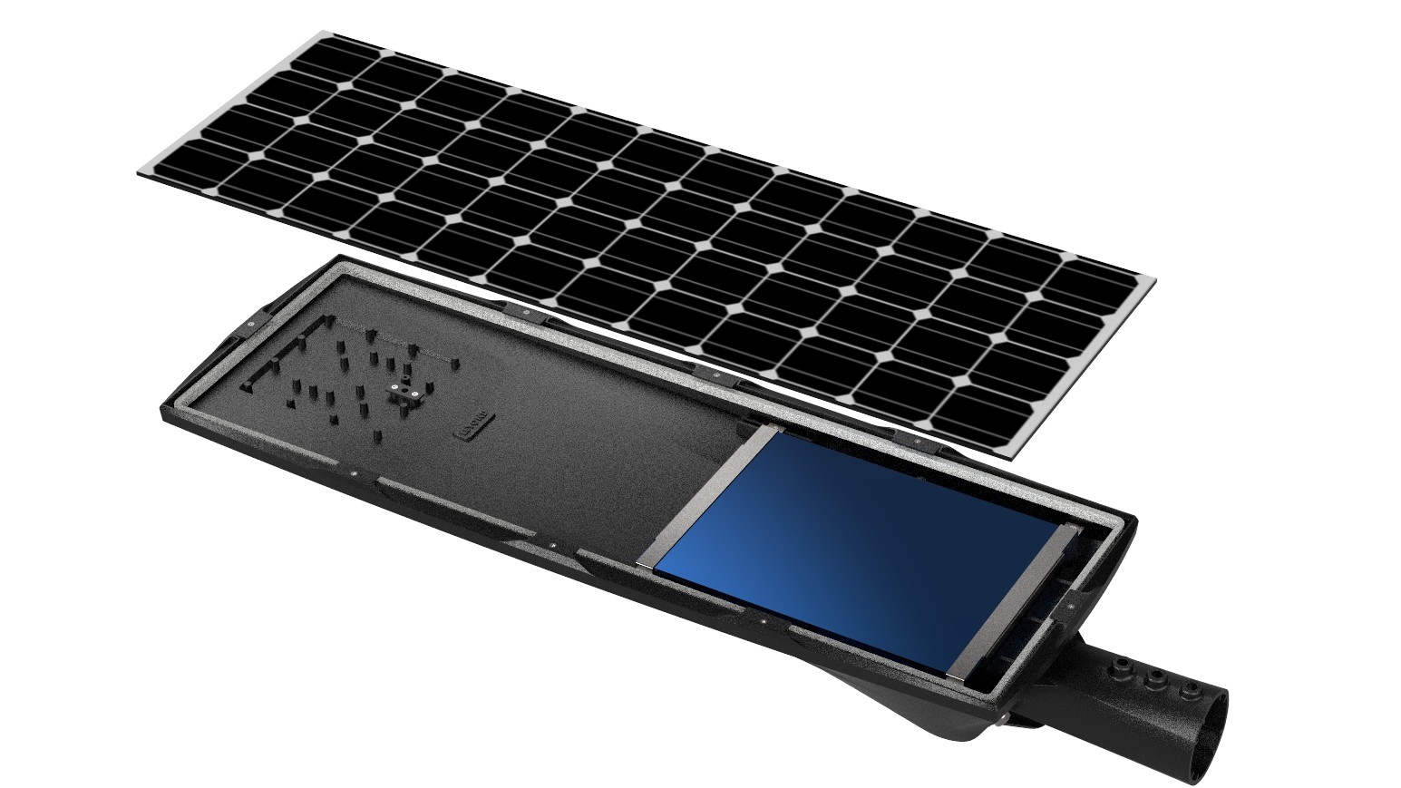 IP66 50W LED Solar Street Light High Energy Transfer Rate 23%