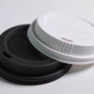  Customization CPLA Plastic Strawless Lid ф73mm Compostable Durable Manufactures
