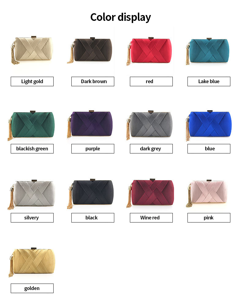 Women's Luxury Tassel Envelope Satchels for Evening Events Bridal Ladies Party Purse
