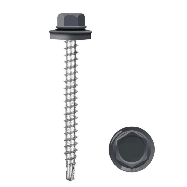 Machine Produce Metal Galvanized Hex Washer Head Self Drilling Screw Roofing