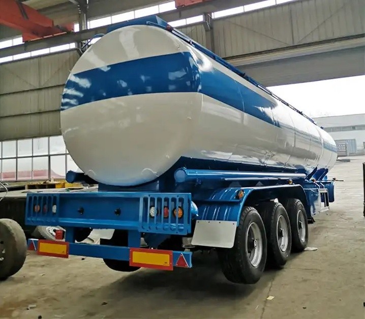 Aluminium Fuel Tanker Trailer Truck Manufacturers 3 Axle Gasoline Crude Oil Trailer