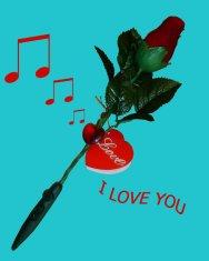 Musical rose shape PIR activation Voice Recordable Gifts for lover's presents