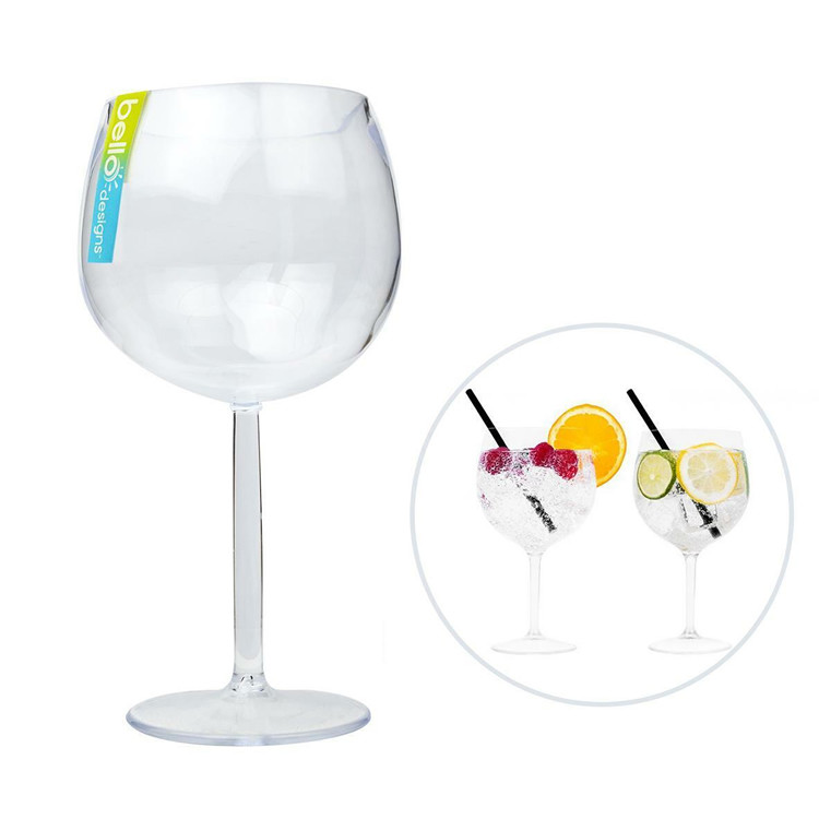 Tanqueray London Dry Copa Gin And Tonic Glasses Curly Longdrink Plastic Alcohol Glasses OEM