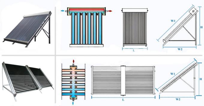 Vertical Vacuum Tubes Solar Collector Low Pressure Solar Water Heater For Pool 0