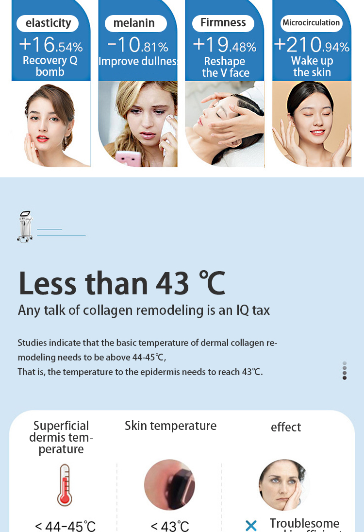 High Intensity Focused Ultrasound 7D Machine Commercial For Face Lips Eyes Neck Throat