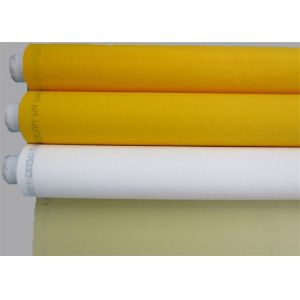 100% Yellow Monofilament Screen Printing Mesh , Screen Fabric Mesh