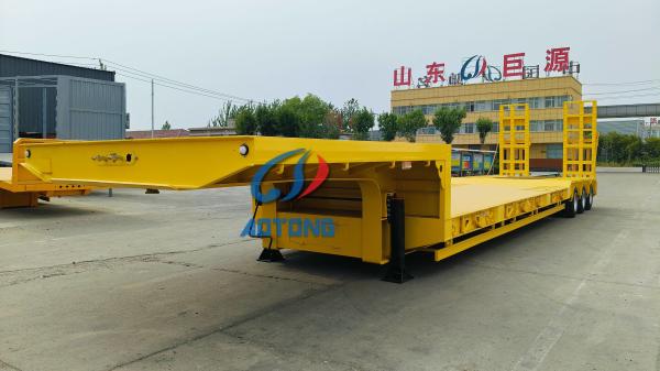 Heavy Loading Semi Truck Lowboy Trailer Drop Deck Detachable Gooseneck Low