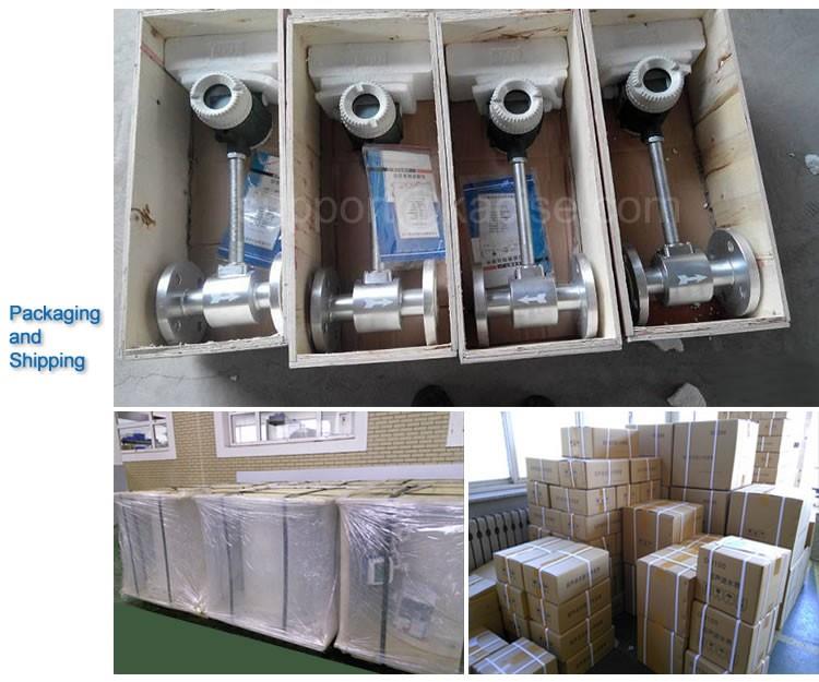 Digital Liquid Vortex Flow Meter Acrylic Inline Gas Flow Meter