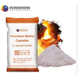 Unshaped Mullite Refractory Castables High Temperature Insulation High Strength
