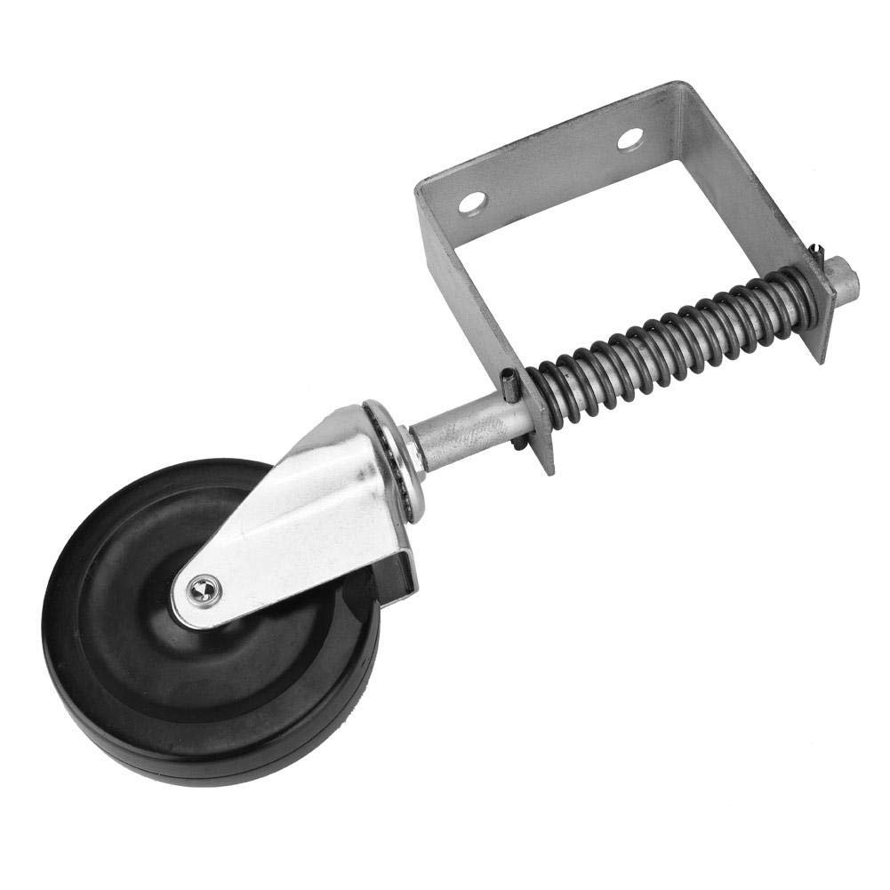 Metal Heavy Duty Aging Resistance Rubber Gate Caster with Zinc Plated Construction