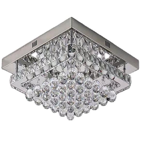 LED Luxury Modern Ceiling Crystal Pendant Light Remote Control Color For Living