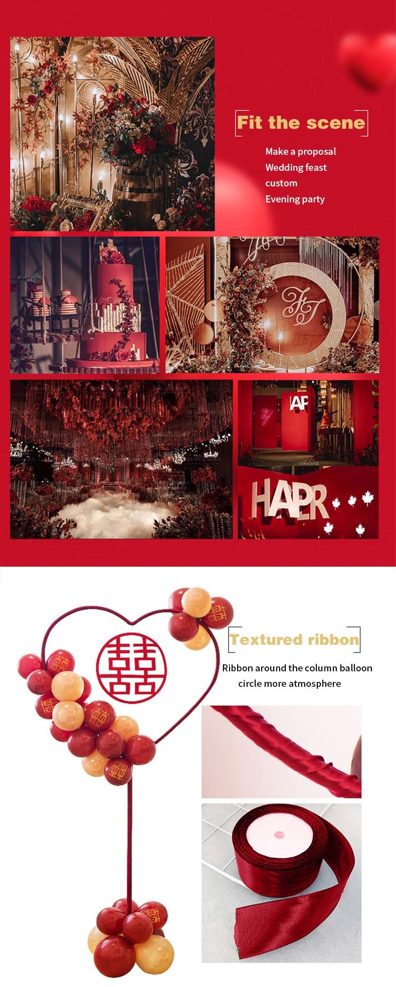 Wholesale Wedding Decoration Room Balloon Column Ring Bracket Wedding Road Lead Balloon