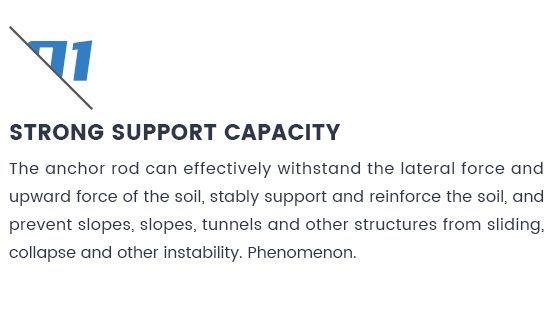 High Tensile Strength 20mnsi Mining Industry Self Drilling Hollow Grouting Rock Bolt Cold/Hot Rolled Cold-Drawn Anchor Rod for Machinery Chemical Industry