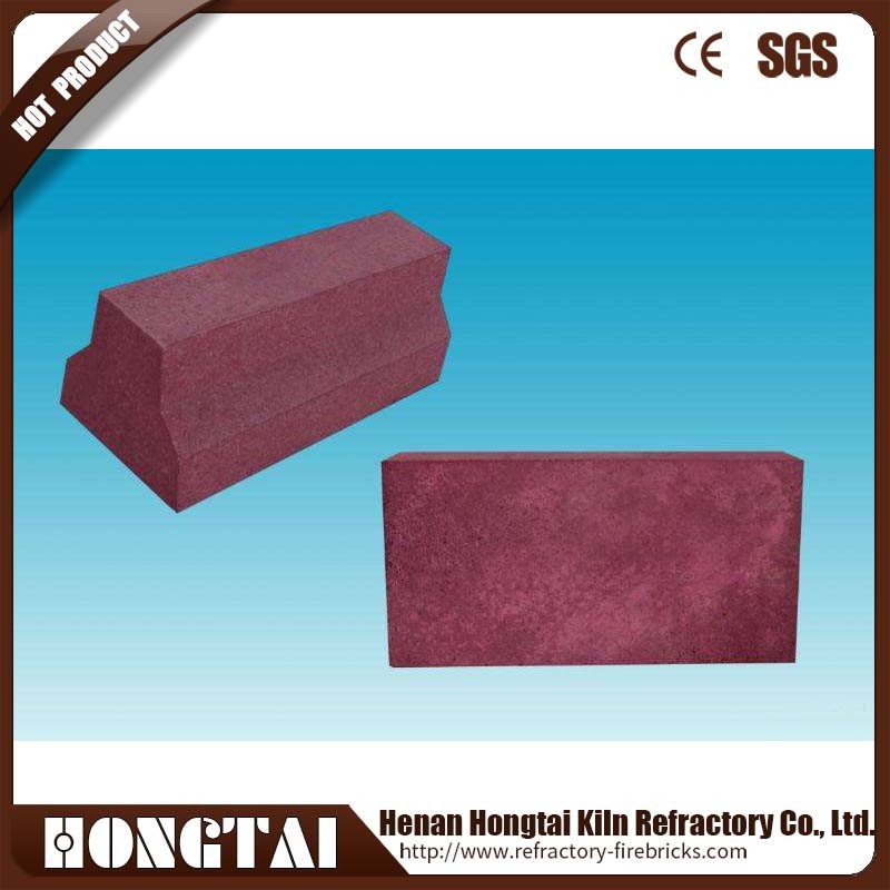 Steel Pusher Metallurgical Furnace Refractory Fused Chrome Corundum Gliding Rail Brick