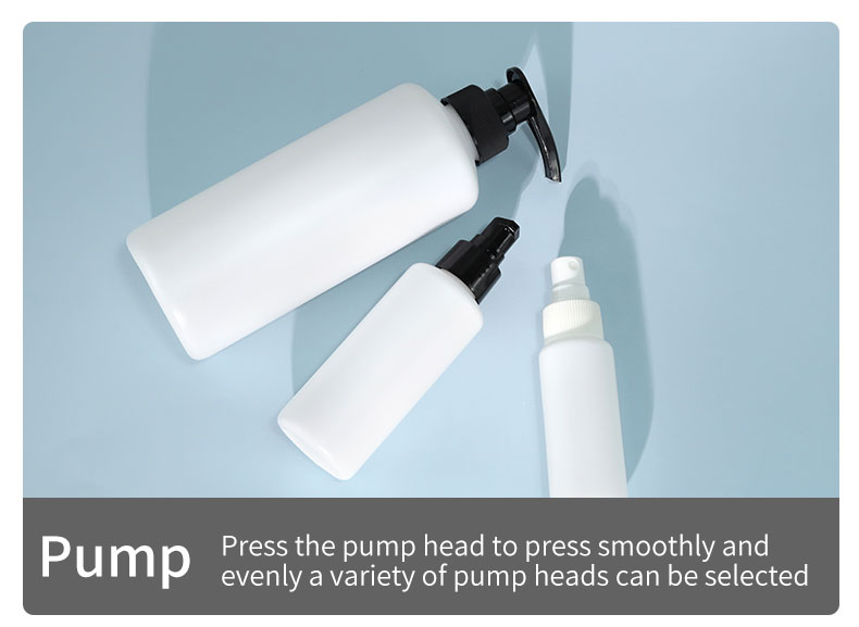 PET Plastic Shampoo Bottles 60ml 120ml 500ml Lotion Pump Bottle For Skin Care Packaging