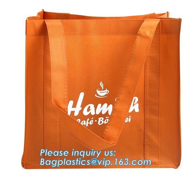 Eco friendly custom slogan laminated pp non woven bag with private logo, Home textile packaging non woven bag for bed sh