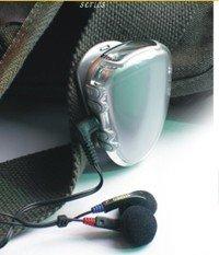 FM scan radio with pedometer