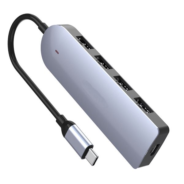 Quality Portable USB Type C To USB 3.0 Hub 5 in 1 with PD Port Broad Compatibility for sale