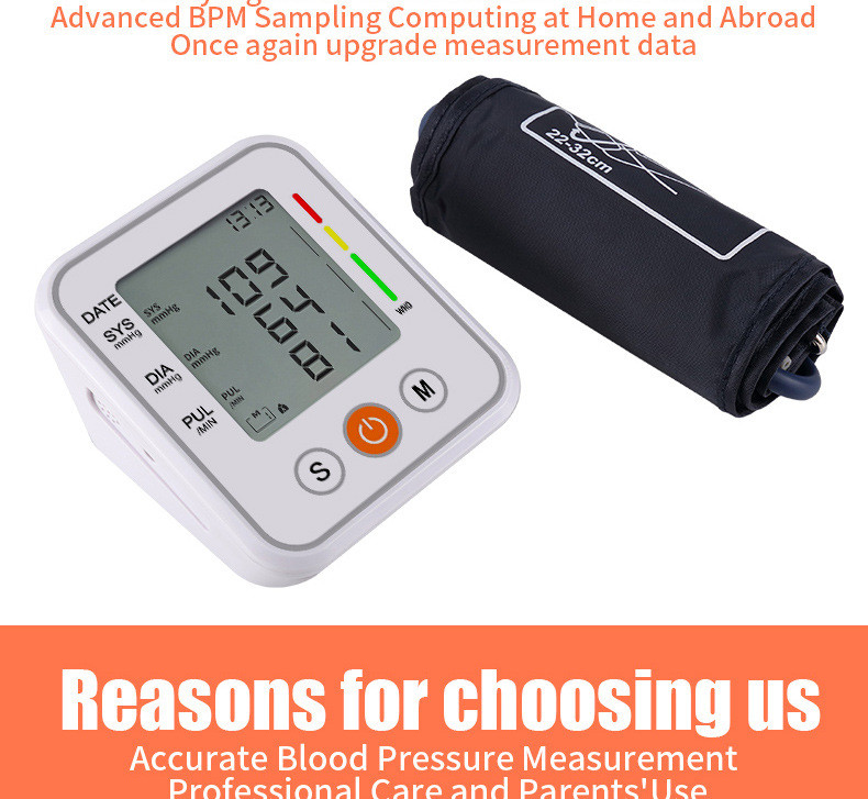 Arm Type OEM Electronic Home Blood Pressure Device Intelligent